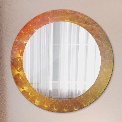 Round decorative wall mirror Spiral abstract