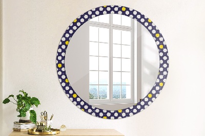 Round decorative wall mirror Retro dots