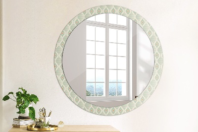 Round decorative wall mirror Light vintage pattern