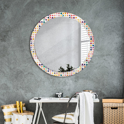 Round mirror decor Multicolor seamless