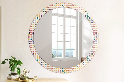 Round mirror decor Multicolor seamless