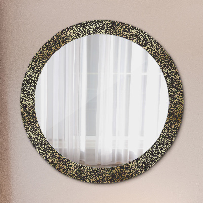 Round mirror decor Gold ornaments