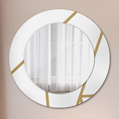 Round mirror decor Linear composition