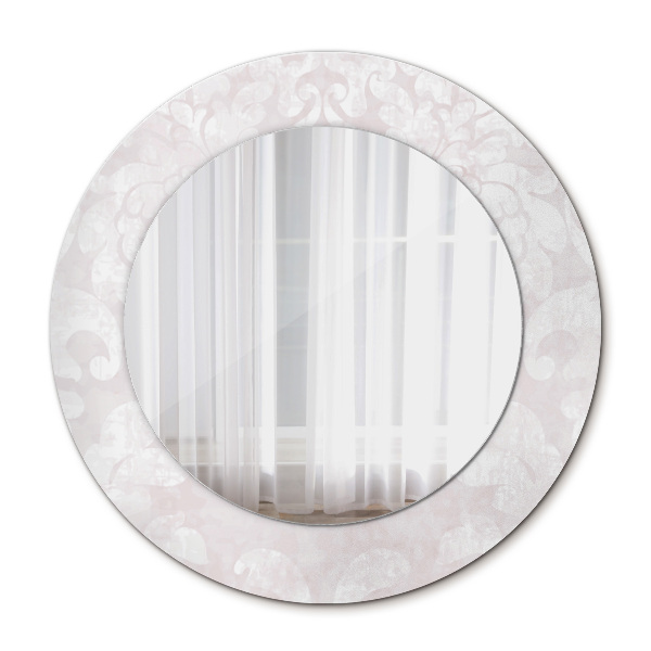 Round mirror decor Delicate roccoco texture