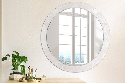 Round mirror decor Delicate roccoco texture