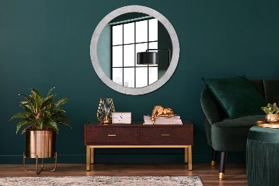 Round mirror decor Delicate roccoco texture