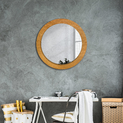 Round mirror decor Metal surface