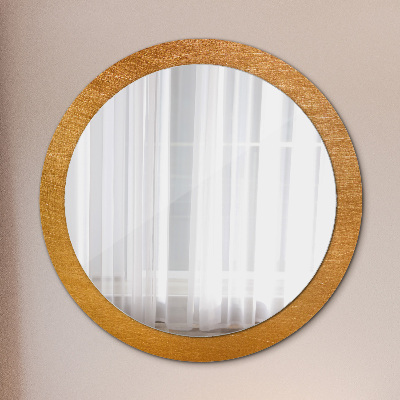 Round mirror decor Metal surface