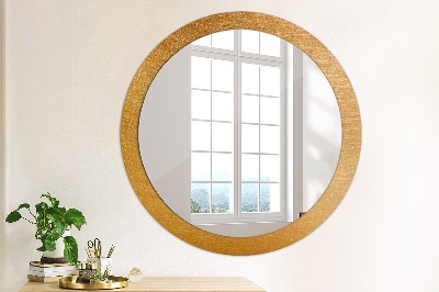 Round mirror decor Metal surface