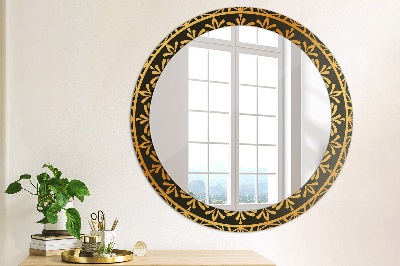 Round mirror decor Gold mandala