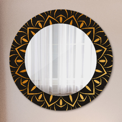 Round mirror decor Gold mandala