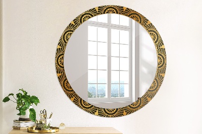 Round mirror decor Gold mandala