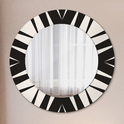 Round mirror decor Abstract geometric composition