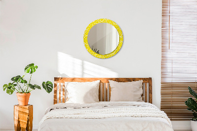 Round mirror decor Lemon pattern