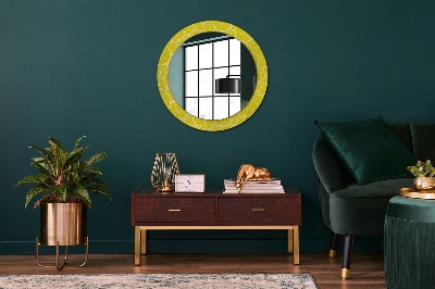 Round mirror decor Lemon pattern