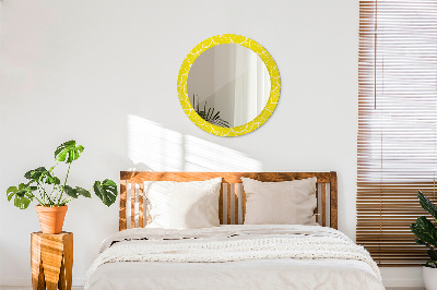 Round mirror decor Lemon pattern