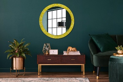 Round mirror decor Lemon pattern