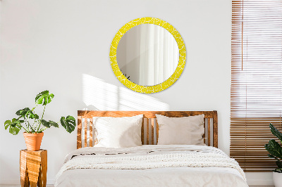 Round mirror decor Lemon pattern