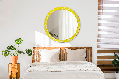 Round mirror decor Lemon pattern