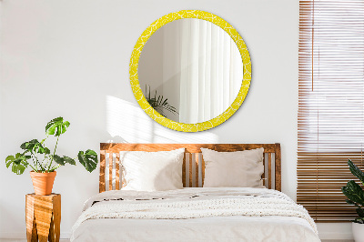 Round mirror decor Lemon pattern