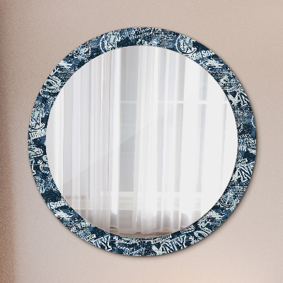 Round mirror decor Ny collage