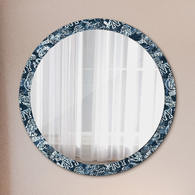 Round mirror decor Ny collage