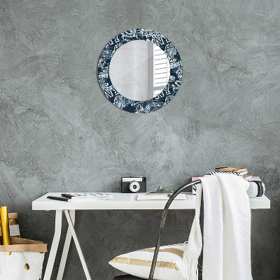 Round mirror decor Ny collage