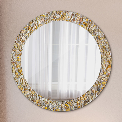 Round mirror decor Terrazzo pattern