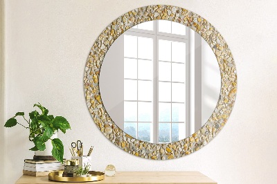 Round mirror decor Terrazzo pattern