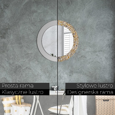 Round mirror decor Terrazzo pattern