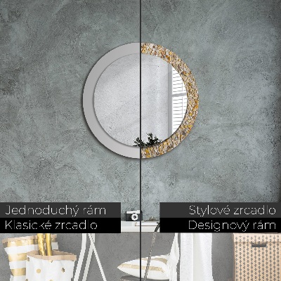 Round mirror decor Terrazzo pattern