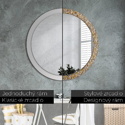 Round mirror decor Terrazzo pattern