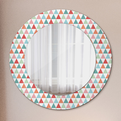 Round decorative wall mirror Geometric pattern