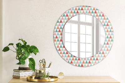 Round decorative wall mirror Geometric pattern