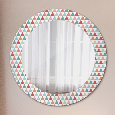 Round decorative wall mirror Geometric pattern