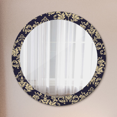 Round mirror decor Floral pattern