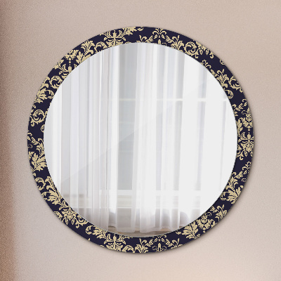 Round mirror decor Floral pattern