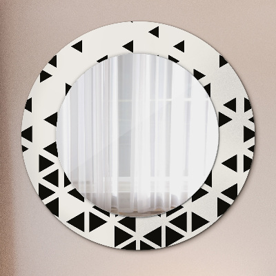Round mirror decor Abstract geometric