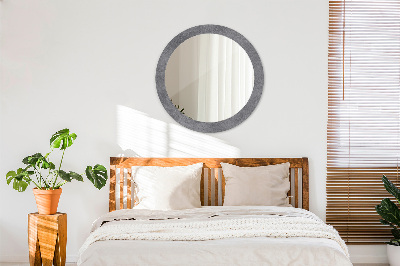 Round mirror printed frame Concrete texture