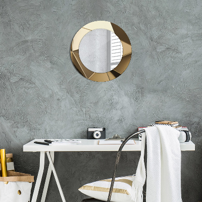 Round mirror decor Modern abstract
