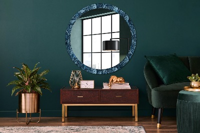 Round decorative wall mirror Jungle foliage