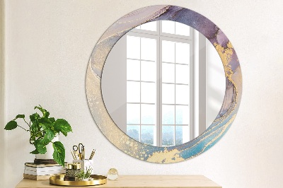 Round mirror decor Marble stone