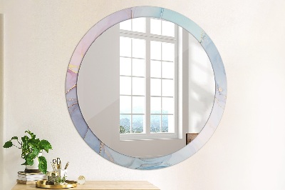Round mirror decor Abstract fluid