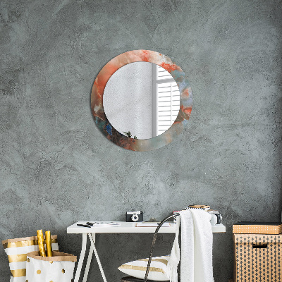 Round mirror decor Onyx marbles