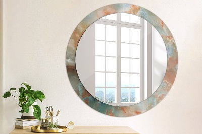 Round mirror decor Onyx marbles