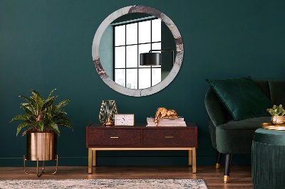 Round decorative wall mirror Abstract fluid