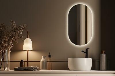 Oval led mirror