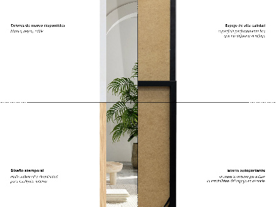 White-framed Standing Mirror 36x156 cm