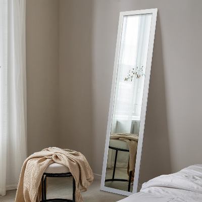 White-framed Standing Mirror 36x156 cm