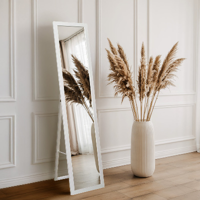 White-framed Standing Mirror 36x156 cm